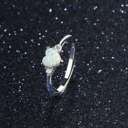 image-Lam Hub Fong Opal Heart Ring Silver 925