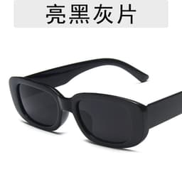 image-European and American trend small frame sunglasses female cross-border foreign trade square sunglasses olive green colorful ins street shooting glasses