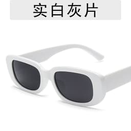 image-European and American trend small frame sunglasses female cross-border foreign trade square sunglasses olive green colorful ins street shooting glasses