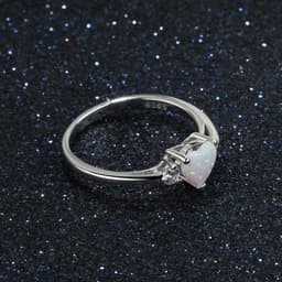 image-Heart-Shaped 925 Silver Ring for Women - Lam Hub Fong