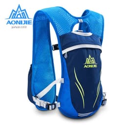 image-Aonijie wholesale running backpack trail running outdoor riding bag marathon backpack ultralight water bottle vest bag