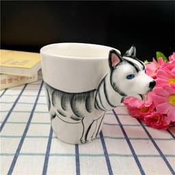 image-Creative Ceramic Water Cup Of Cartoon Dog