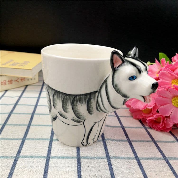 image-Creative Ceramic Water Cup Of Cartoon Dog