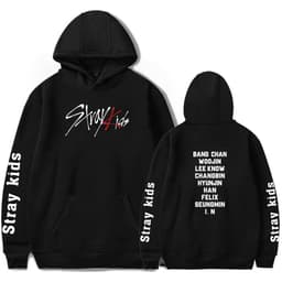 image-2019 new Korean men's combination stray kids Korean hooded sweater men and women support customization