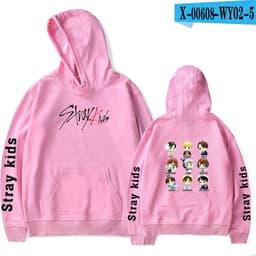 image-2019 new Korean men's combination stray kids Korean hooded sweater men and women support customization