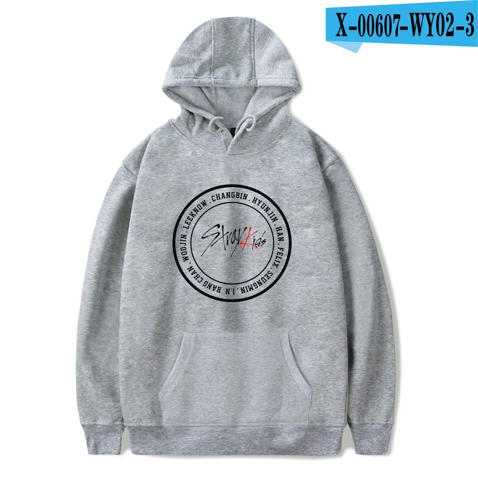 image-2019 new Korean men's combination stray kids Korean hooded sweater men and women support customization