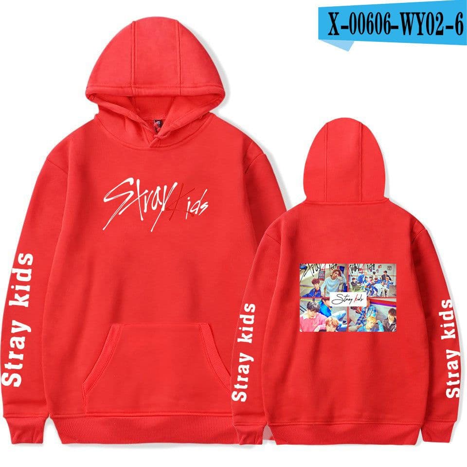 image-2019 new Korean men's combination stray kids Korean hooded sweater men and women support customization