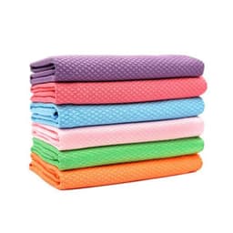 image-Plain fish scale cloth housework cleaning cloth kitchen dish towel wiping glass bowl table mirror absorbent cloth
