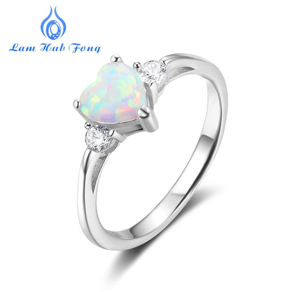 image-Heart-Shaped 925 Silver Ring for Women - Lam Hub Fong