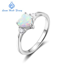 image-Lam Hub Fong Opal Heart Ring Silver 925