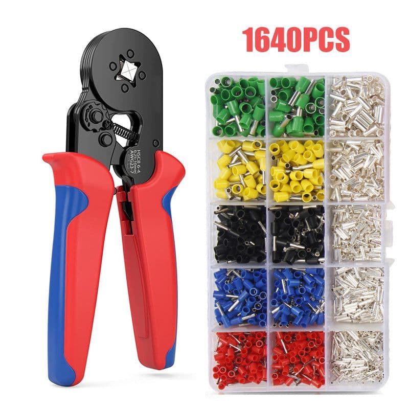 image-Cross-border exclusive for HCS8 6-4/6-6 European tubular terminal crimping pliers crimping pliers cold pressing tool