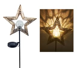 image-Amazon cross-border garden lights solar lights led lawn lights wrought iron moon sun flame lights outdoor pole