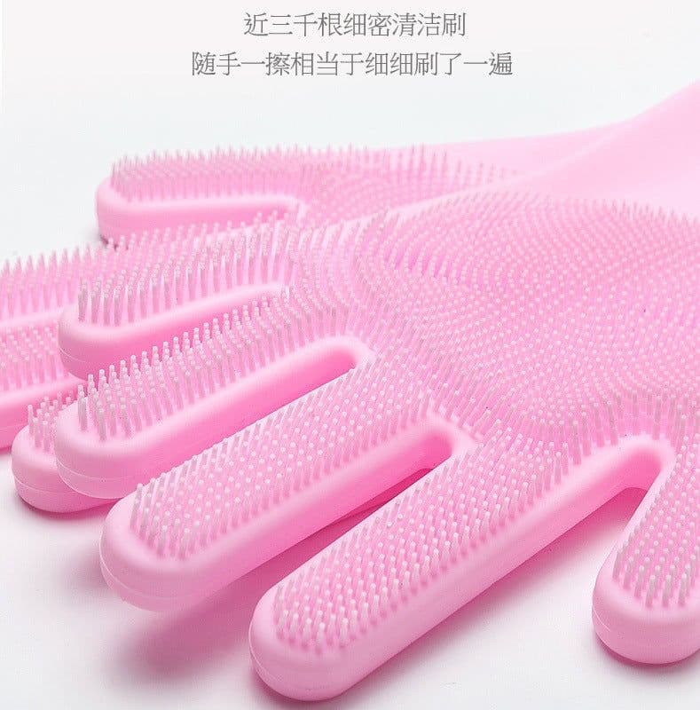 image-Dishwashing Gloves Kitchen Gloves Microwave Oven Gloves Insulation Gloves Car Wash Gloves Household Cleaning Silicone Gloves