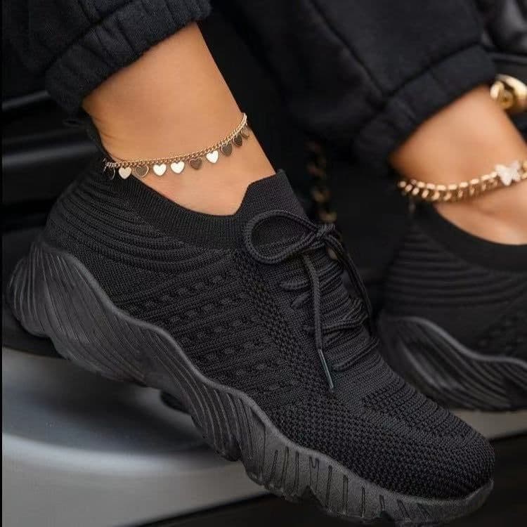 image-Cross-border new style 2021 women's sports and leisure round mouth shallow mouth single shoes low heel set foot foreign trade European and American large size women's shoes