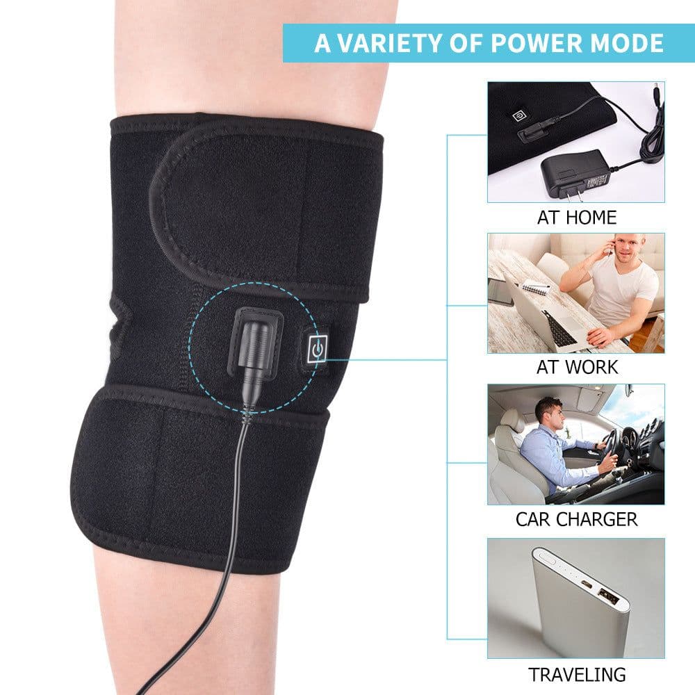 image-Source manufacturer electric heating old cold leg warming knee pads middle-aged and elderly knee joint warming protective equipment health massage