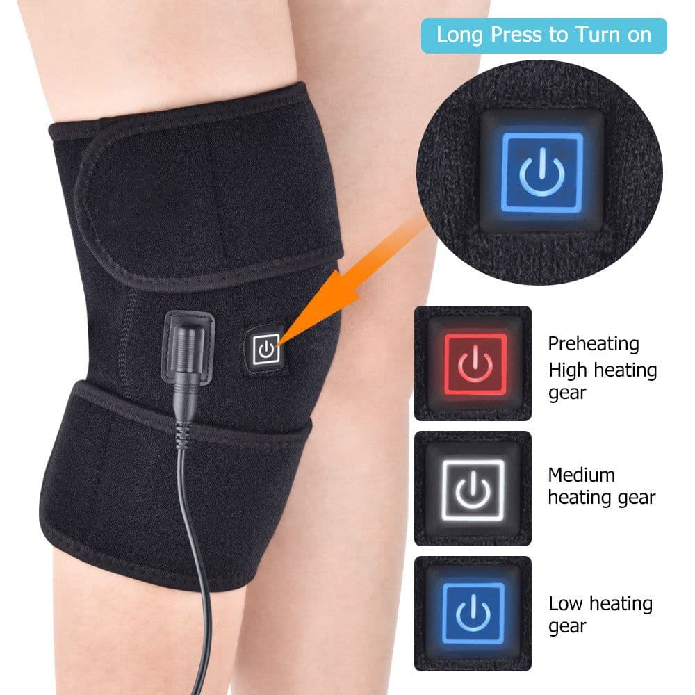 image-Source manufacturer electric heating old cold leg warming knee pads middle-aged and elderly knee joint warming protective equipment health massage