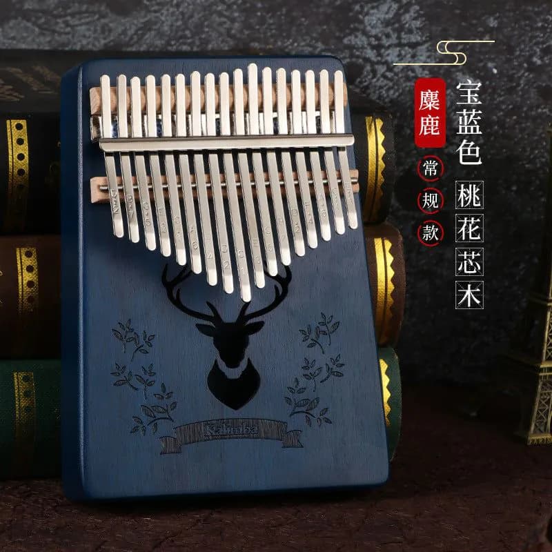 image-Thumb piano 17-tone Kalimba kalimba Acacia 21-tone Kalimba finger piano Two-finger piano instrument