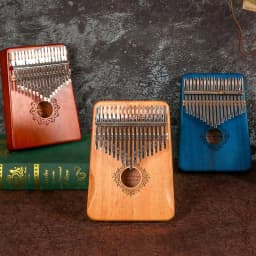 image-Thumb piano 17-tone Kalimba kalimba Acacia 21-tone Kalimba finger piano Two-finger piano instrument