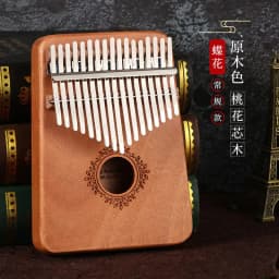 image-Thumb piano 17-tone Kalimba kalimba Acacia 21-tone Kalimba finger piano Two-finger piano instrument