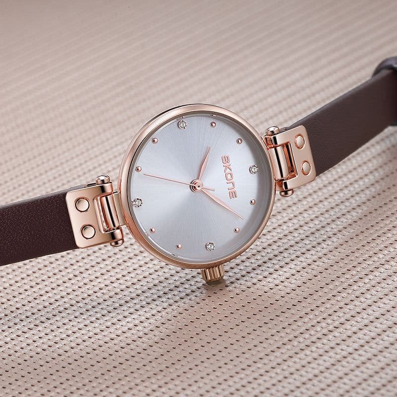 image-2021 new fashion ladies watch simple temperament belt student female watch ins wind waterproof watch female wholesale