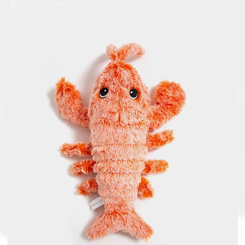 image-Jumping lobster cat toy, funny cat stick, bite resistant, cat molars, anti-boring artifact, pet plush simulation electric toy