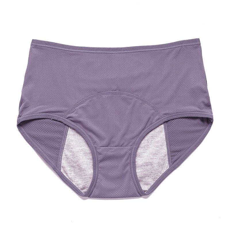 image-200-300 kg mesh breathable before and after leakage prevention menstrual period triangle physiological underwear mid-high waist plus fat plus size women