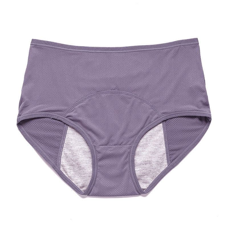 image-200-300 kg mesh breathable before and after leakage prevention menstrual period triangle physiological underwear mid-high waist plus fat plus size women