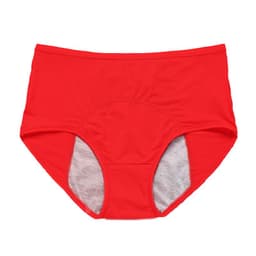 image-200-300 kg mesh breathable before and after leakage prevention menstrual period triangle physiological underwear mid-high waist plus fat plus size women