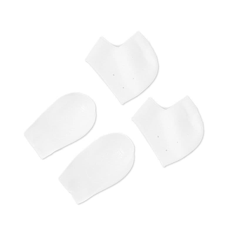image-Invisible inner heightening pad insole transparent bionic silicone gel heightening socks shock absorption thickening heel pad cover wholesale