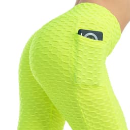 image-Cross-border 2021 foreign trade fashion pocket bubble yoga pants women high elasticity hip-lifting slim body sweat-absorbent leggings women