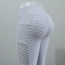 image-Cross-border 2021 foreign trade fashion pocket bubble yoga pants women high elasticity hip-lifting slim body sweat-absorbent leggings women