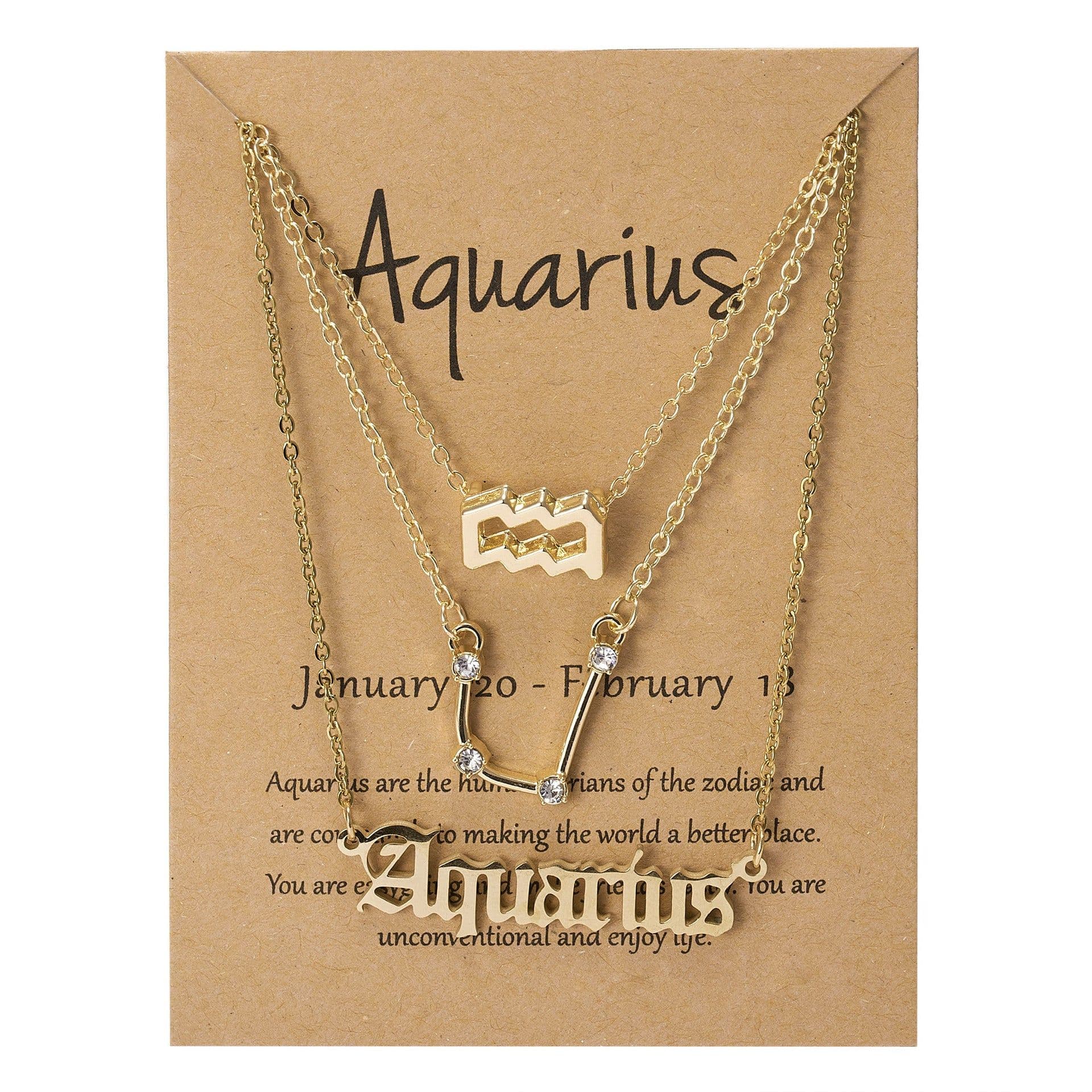 image-Cross-border hot sale 3-piece symbol starry sky ancient English alphabet twelve constellation necklace three-piece set wholesale