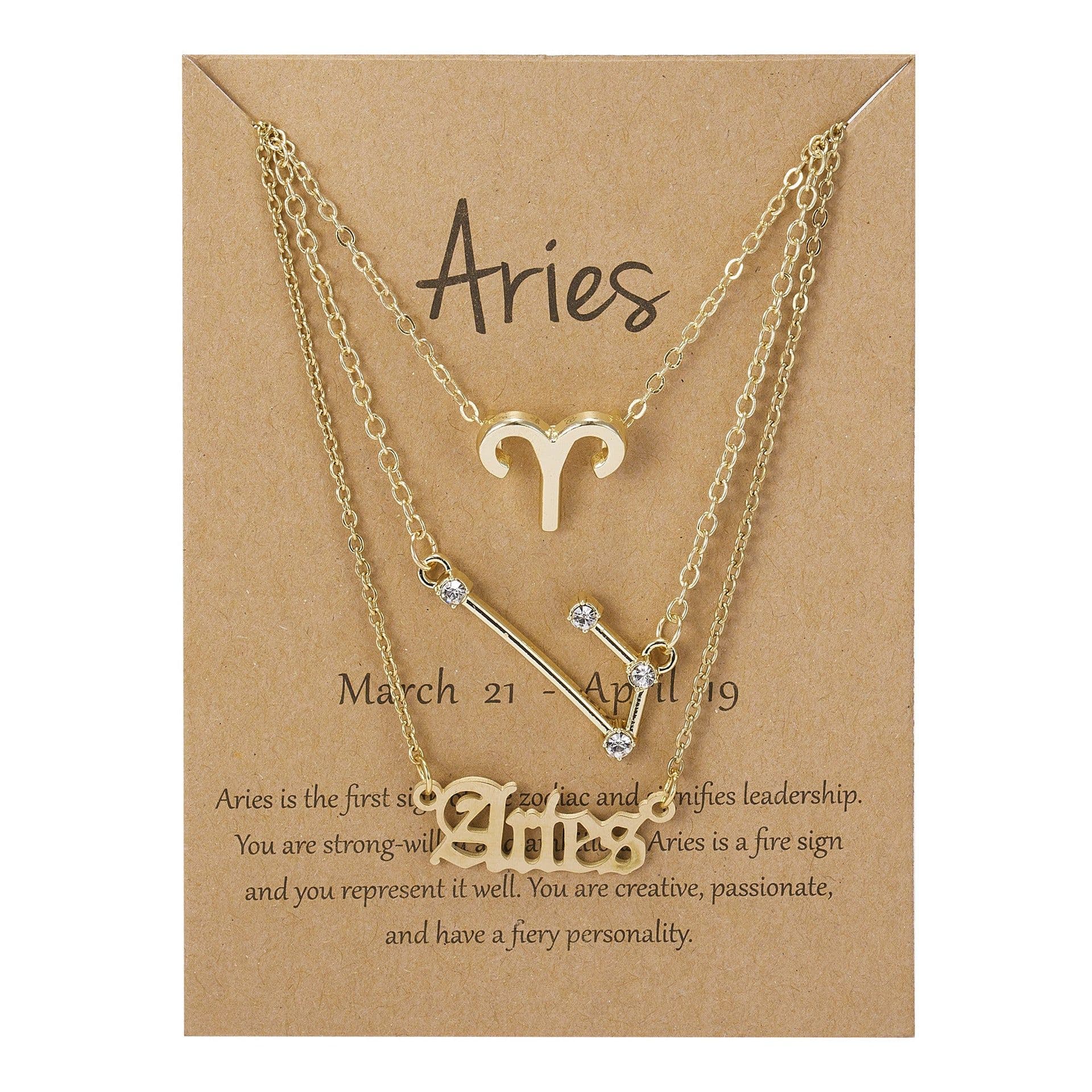 image-Cross-border hot sale 3-piece symbol starry sky ancient English alphabet twelve constellation necklace three-piece set wholesale