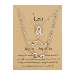image-Cross-border hot sale 3-piece symbol starry sky ancient English alphabet twelve constellation necklace three-piece set wholesale