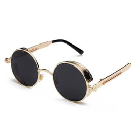 image-Retro punk sunglasses European and American round personality reflective glasses sunglasses men and women 886 glasses
