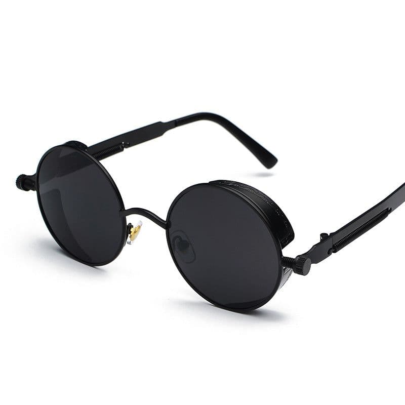 image-Retro punk sunglasses European and American round personality reflective glasses sunglasses men and women 886 glasses