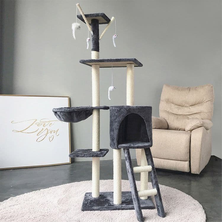image-zeze cat climbing frame cat litter cat tree one large cat shelf cat supplies does not occupy land cat scratching post cat supplies
