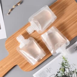 image-Travel lotion sub-packaging bag 50ml100ml cosmetic sub-packaging nozzle bag essential oil flip-top nozzle bag sub-packaging bag