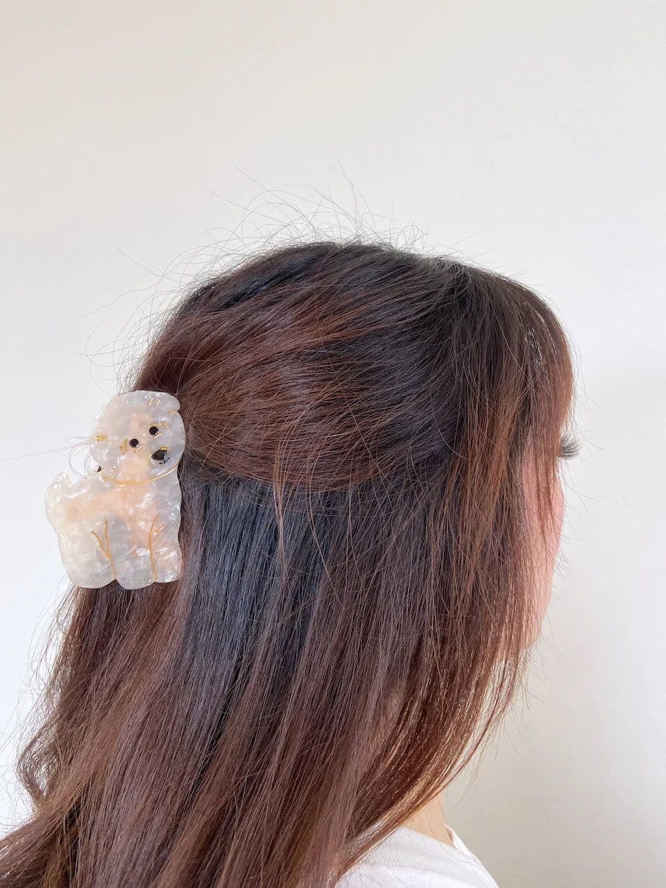 image-PAWSOME PETS NEW YORK Hand-painted Dog Breed Claw Hair Clip #1 | Eco-Friendly