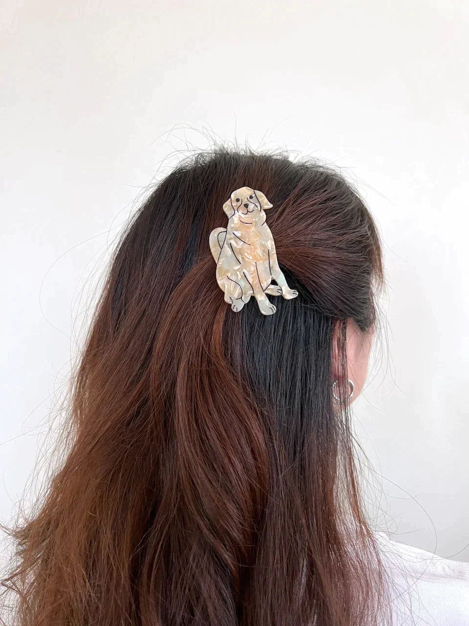image-PAWSOME PETS NEW YORK Hand-painted Dog Breed Claw Hair Clip #3 | Eco-Friendly