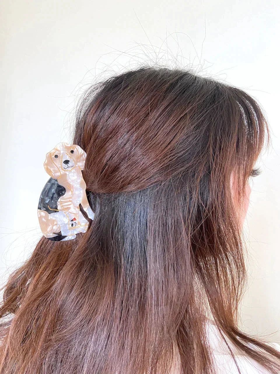 image-PAWSOME PETS NEW YORK Hand-painted Dog Breed Claw Hair Clip #3 | Eco-Friendly