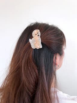 image-PAWSOME PETS NEW YORK Hand-painted Dog Breed Claw Hair Clip #10 | Eco-Friendly