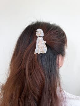 image-PAWSOME PETS NEW YORK Hand-painted Dog Breed Claw Hair Clip #10 | Eco-Friendly