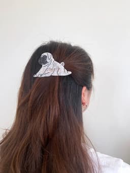 image-PAWSOME PETS NEW YORK Hand-painted Dog Breed Claw Hair Clip #10 | Eco-Friendly