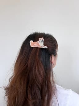 image-PAWSOME PETS NEW YORK Hand-painted Dog Breed Claw Hair Clip #10 | Eco-Friendly