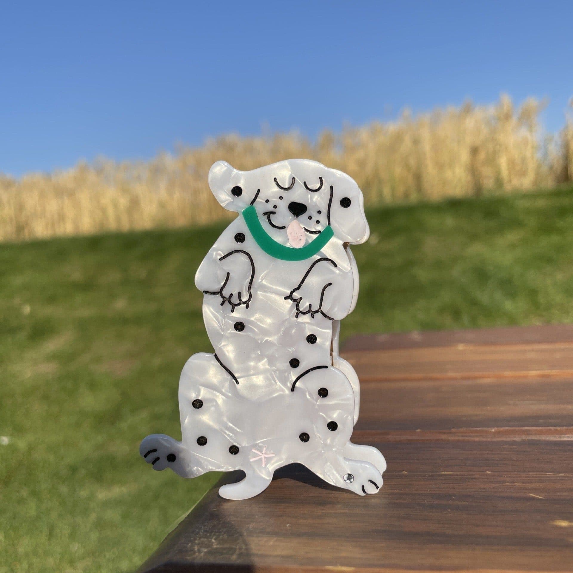 image-PAWSOME PETS NEW YORK Hand-painted Dog Breed Claw Hair Clip #13 | Eco-Friendly