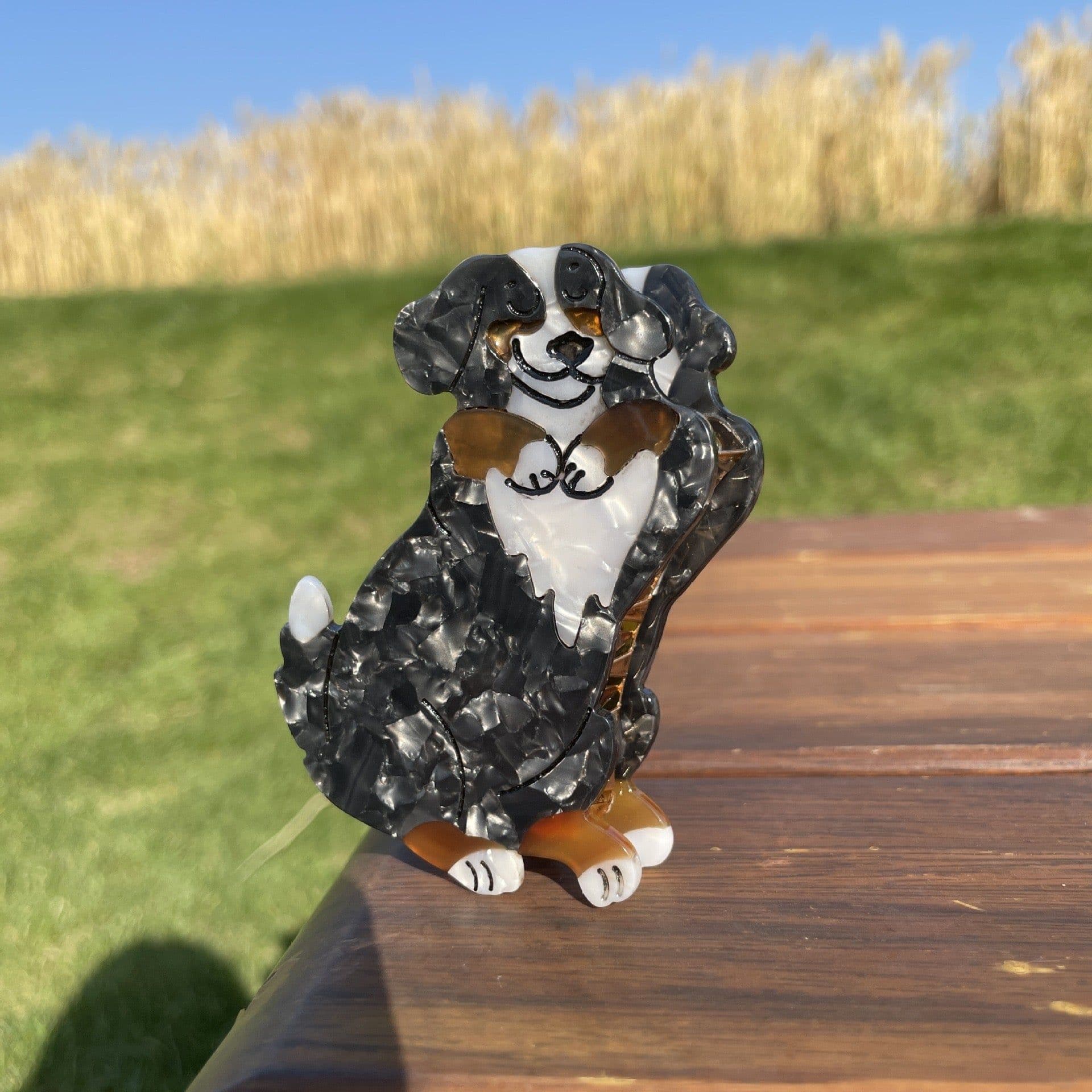 image-PAWSOME PETS NEW YORK Hand-painted Dog Breed Claw Hair Clip #16 | Eco-Friendly
