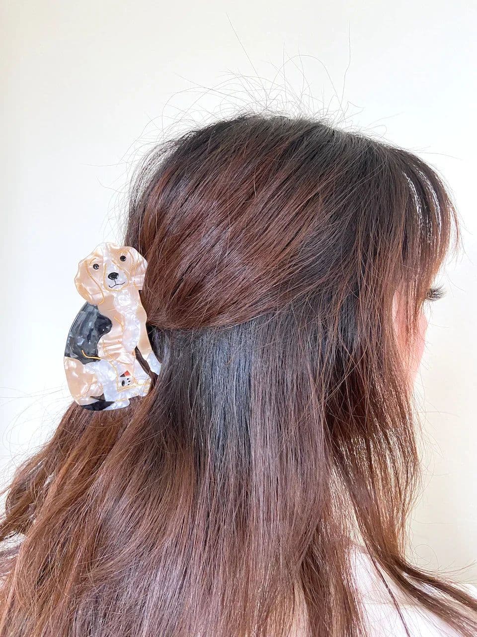 image-PAWSOME PETS NEW YORK Hand-painted Dog Breed Claw Hair Clip #17 | Eco-Friendly