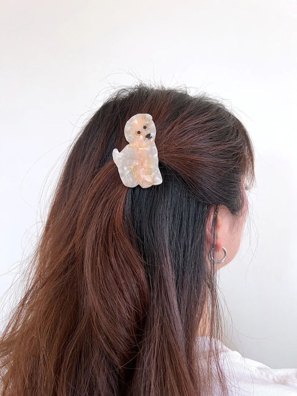 image-PAWSOME PETS NEW YORK Hand-painted Dog Breed Claw Hair Clip #22 | Eco-Friendly