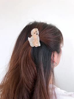 image-PAWSOME PETS NEW YORK Hand-painted Dog Breed Claw Hair Clip #31 | Eco-Friendly